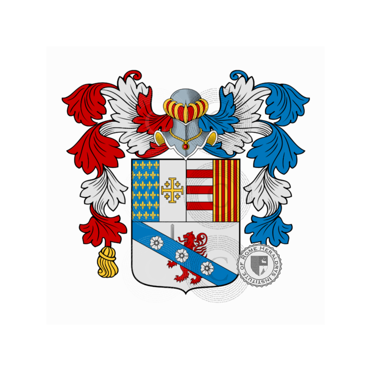 Escudo de la familiaSecco d'Aragona, del Secco d'Aragona