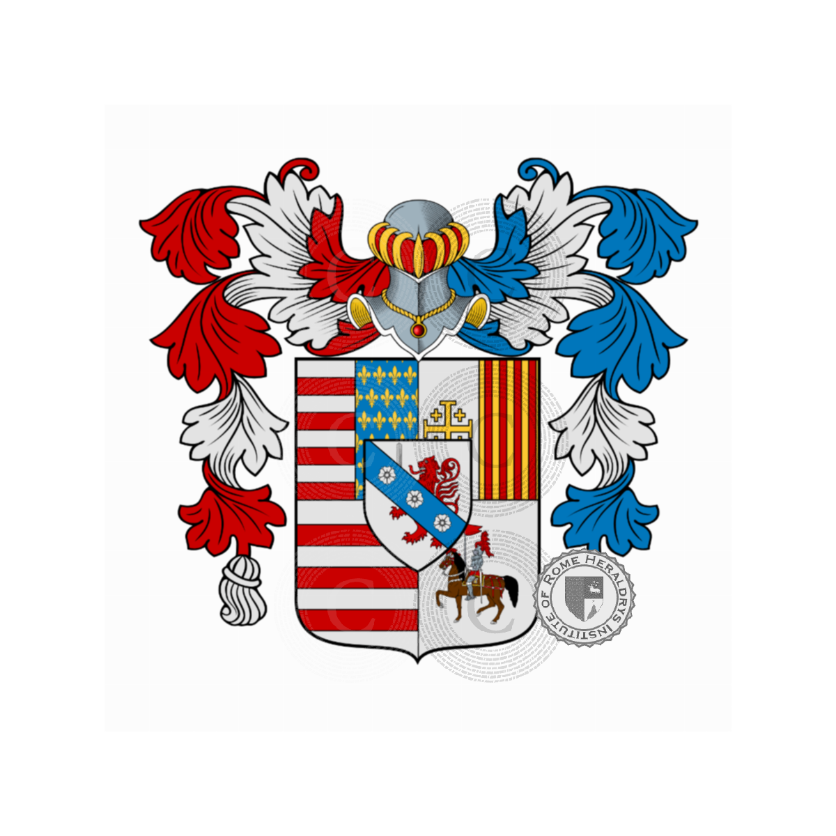 Escudo de la familiadel Secco d'Aragona, del Secco d'Aragona