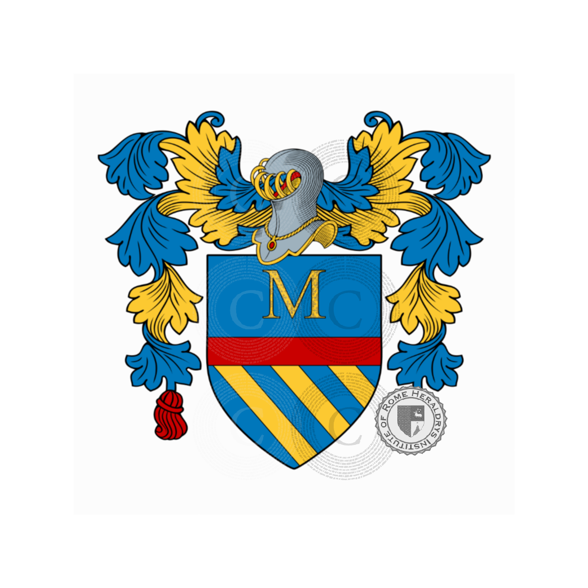 Coat of arms of familyMellini, Mellini da Basciano,Mellini da Fiesole,Mellini del Setaiolo,Mellini della Lastra,Miglini,Millini
