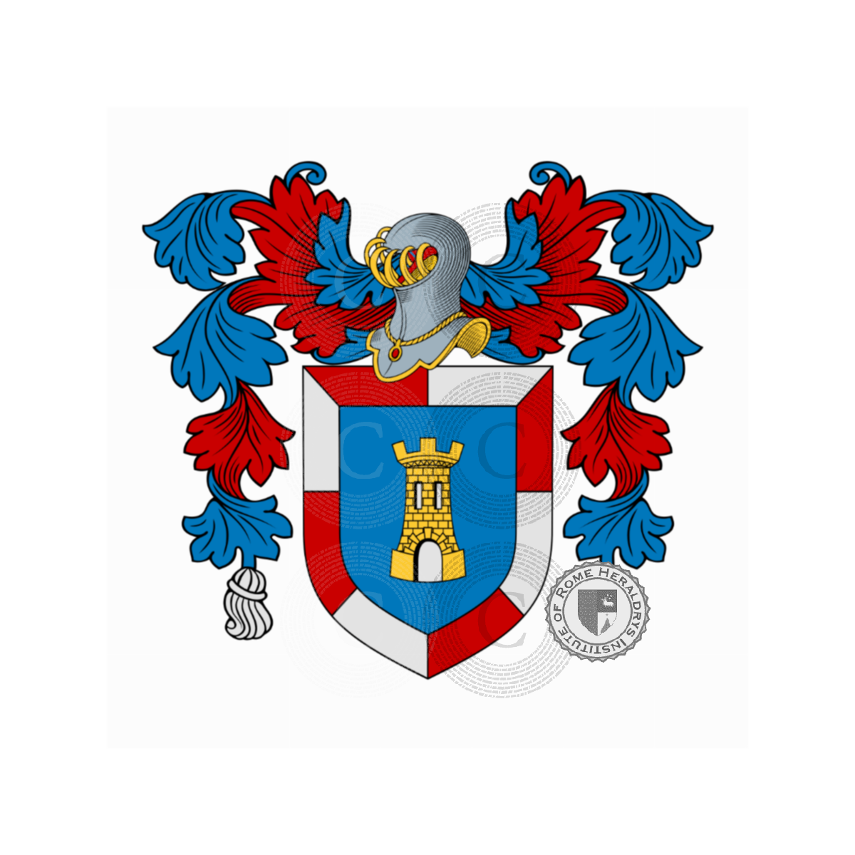 Coat of arms of familyAsinari, Asinari Pallio