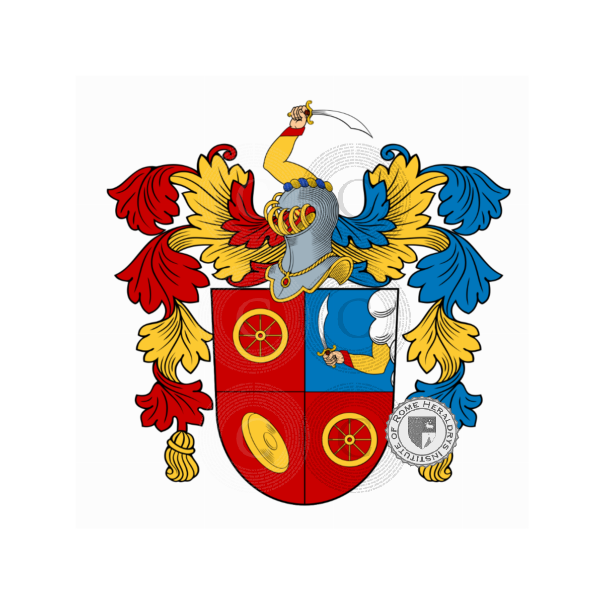 Escudo de la familiaHauschild, Hauenschild,Howenscilt
