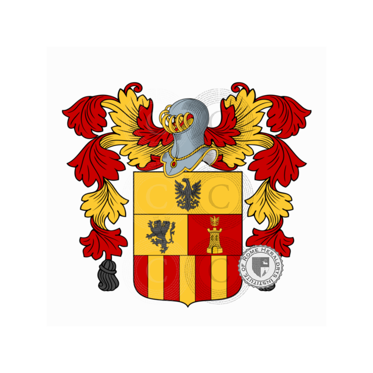 Wappen der FamilieCurti, Corte,Curti,de Curtibus,Scurto