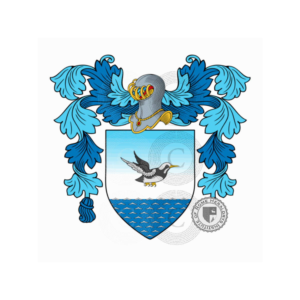 Wappen der FamiliePassarelli, Passarella,Passarello