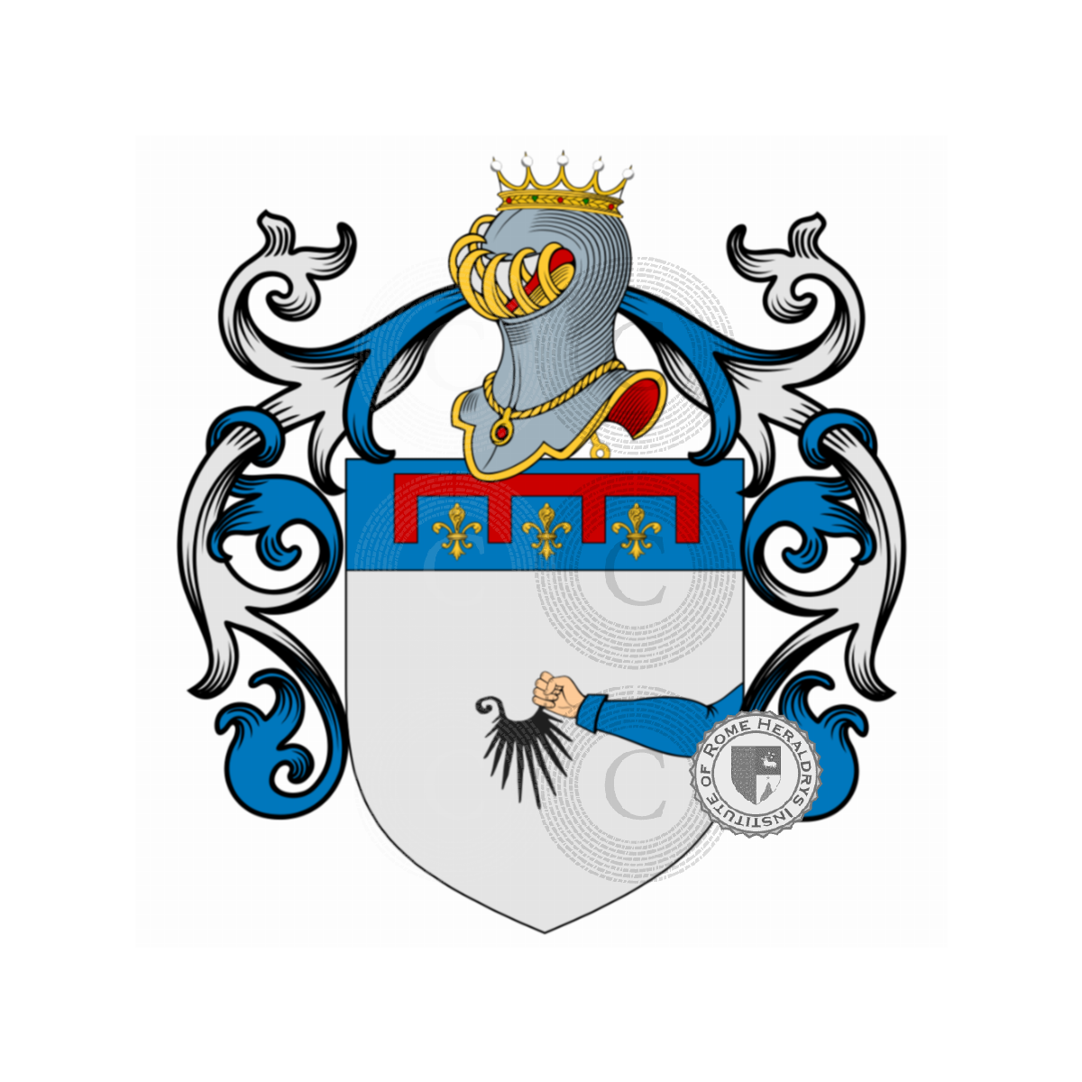 Wappen der Familiedalla Barba, del Barba,della Barba