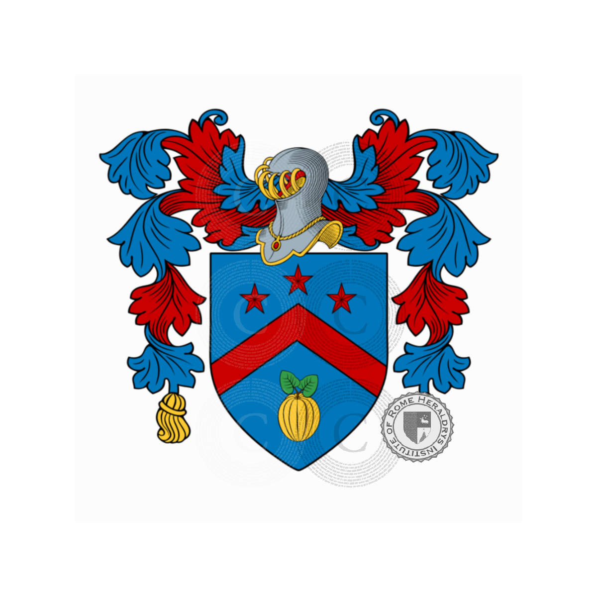 Coat of arms of familyMeloni, Mellone,Melloni