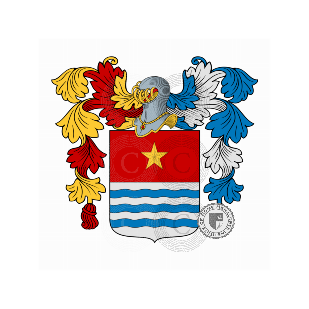 Wappen der FamilieGiordano, de Giordani,Giordana,Giordano delle Lanze,Giordano Lanza,Iordanus,Longo