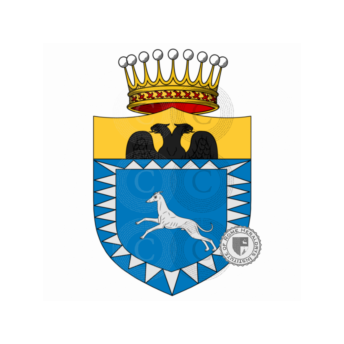 Escudo de la familiade Venectinis, de Vendetti,de Venectinis,Vendettini,Venditti,Venectinis,Venettini