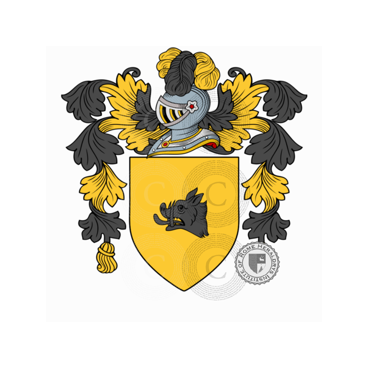 Coat of arms of familyZaccagnini, Zaccagnin,Zagagnin