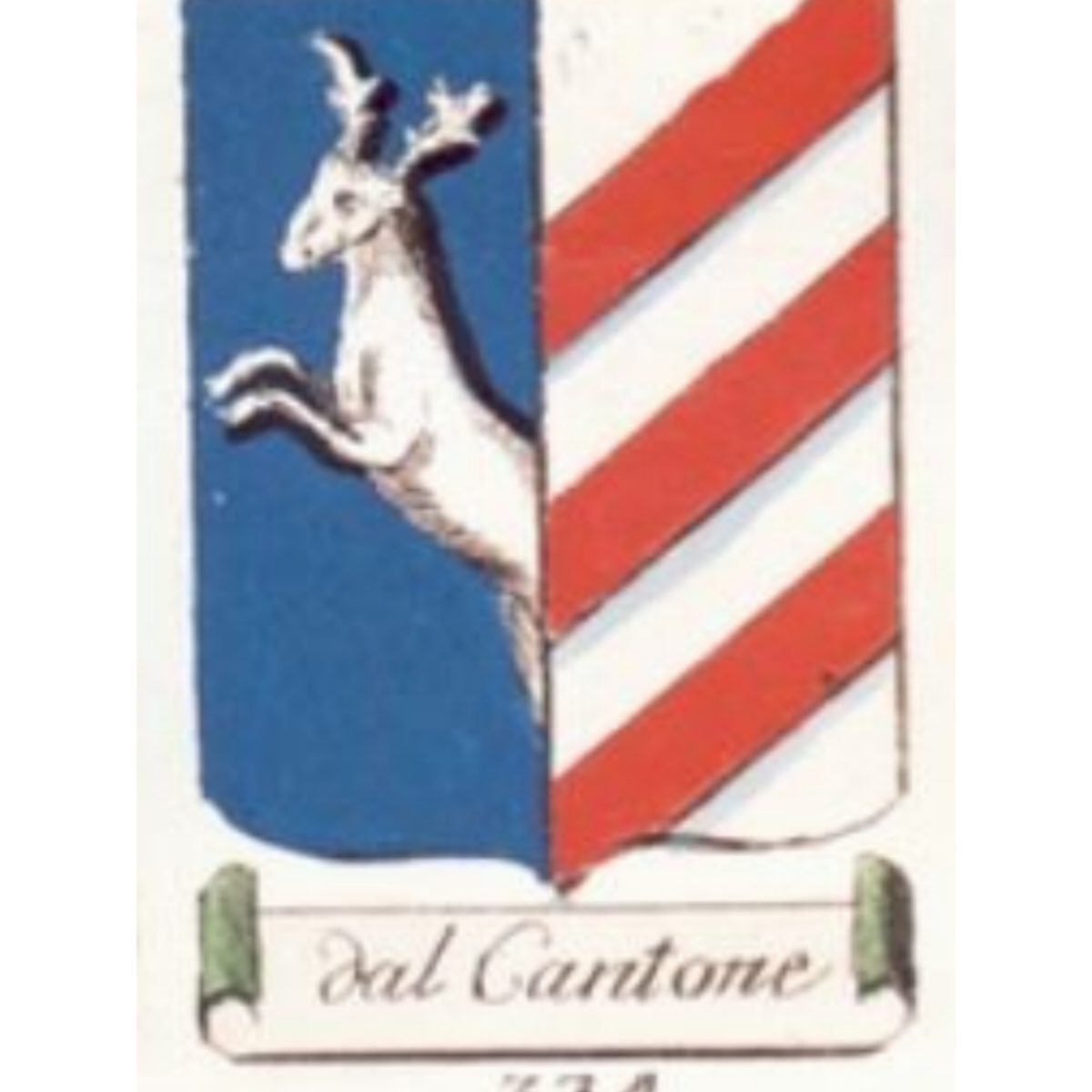 Wappen der Familiedal Cantone, dal Cantone