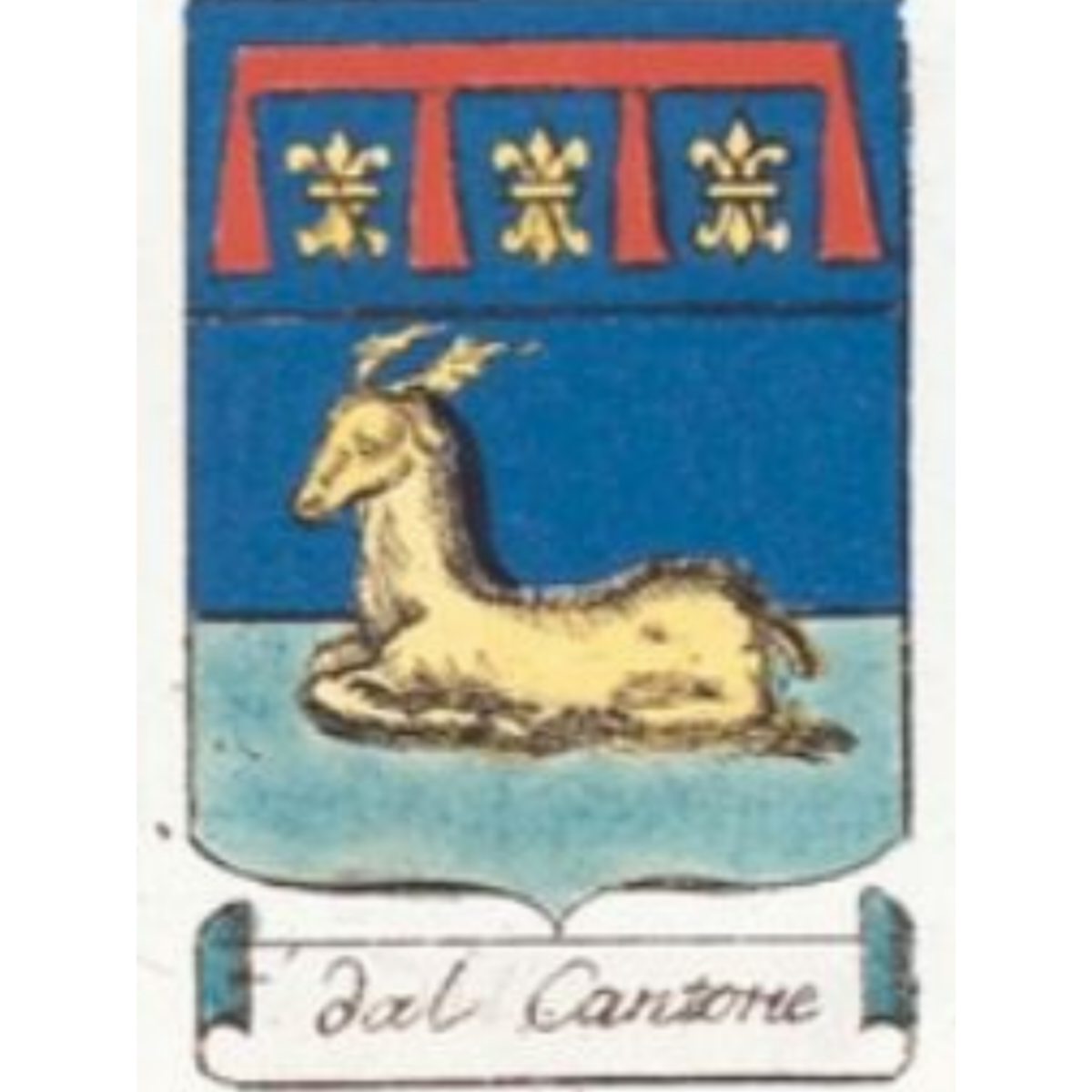 Escudo de la familiadal Cantone, dal Cantone