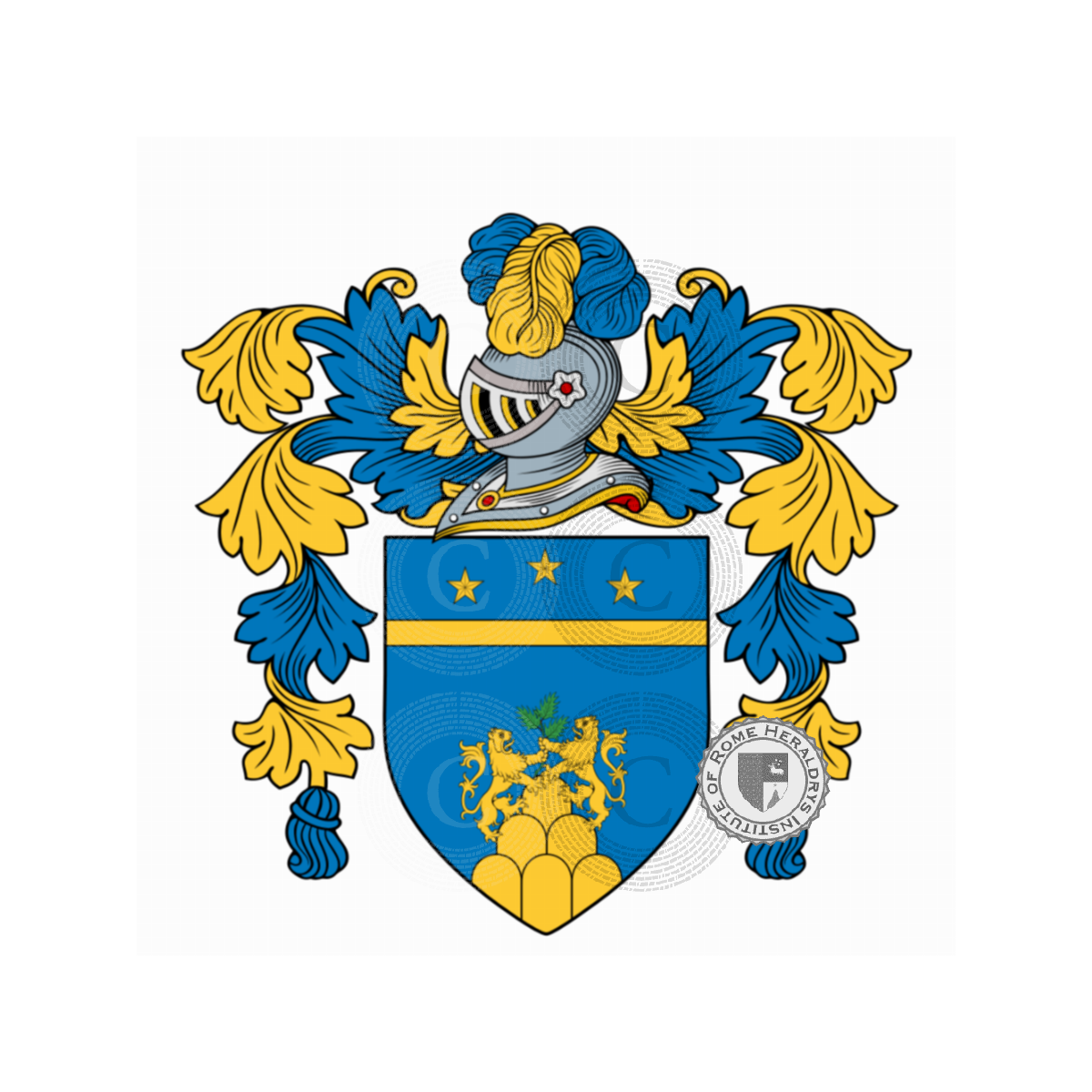 Wappen der FamilieRizzoni, Morando de Rizzoni,Rissoni,Rizzon,Ruzzon