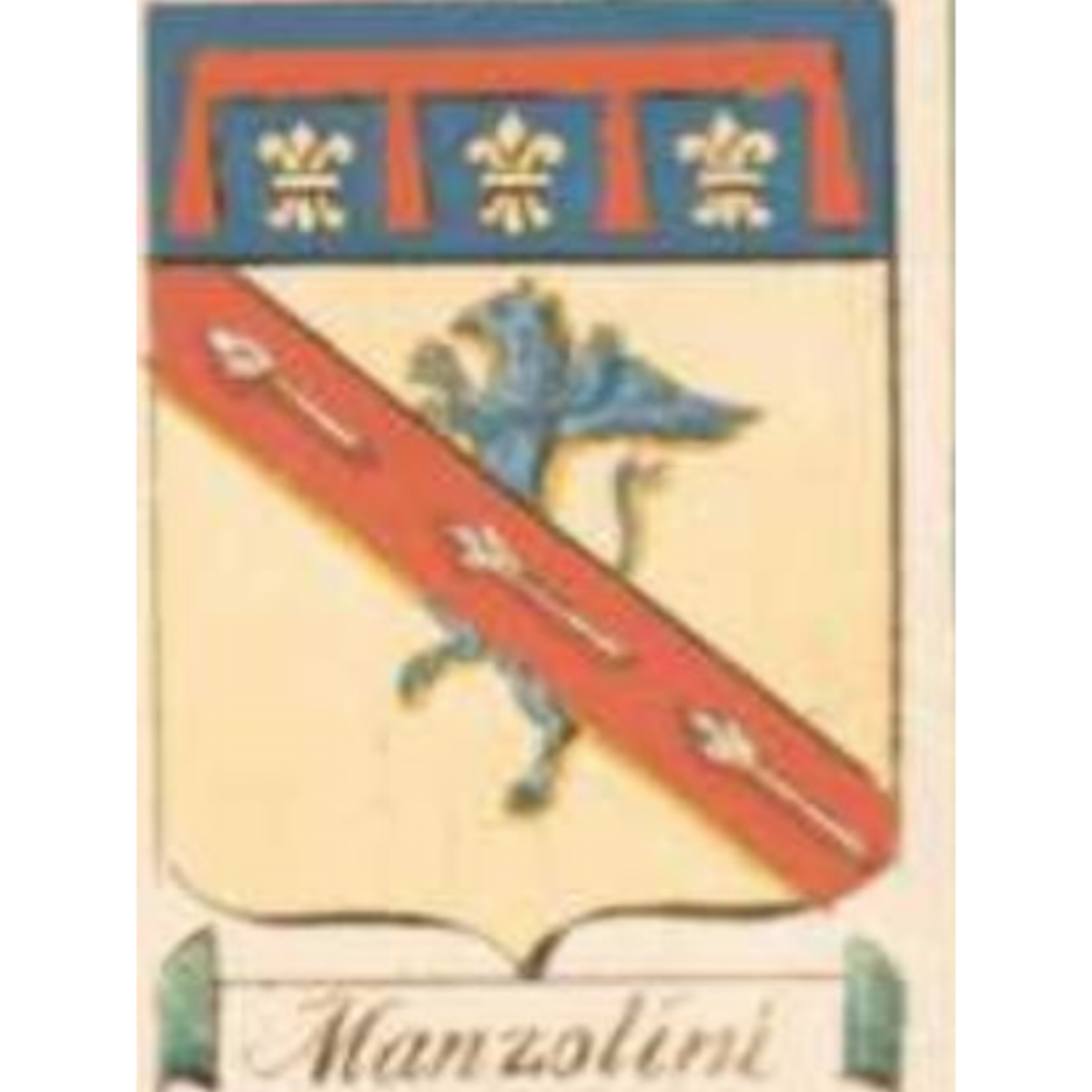 Coat of arms of familyManzolini