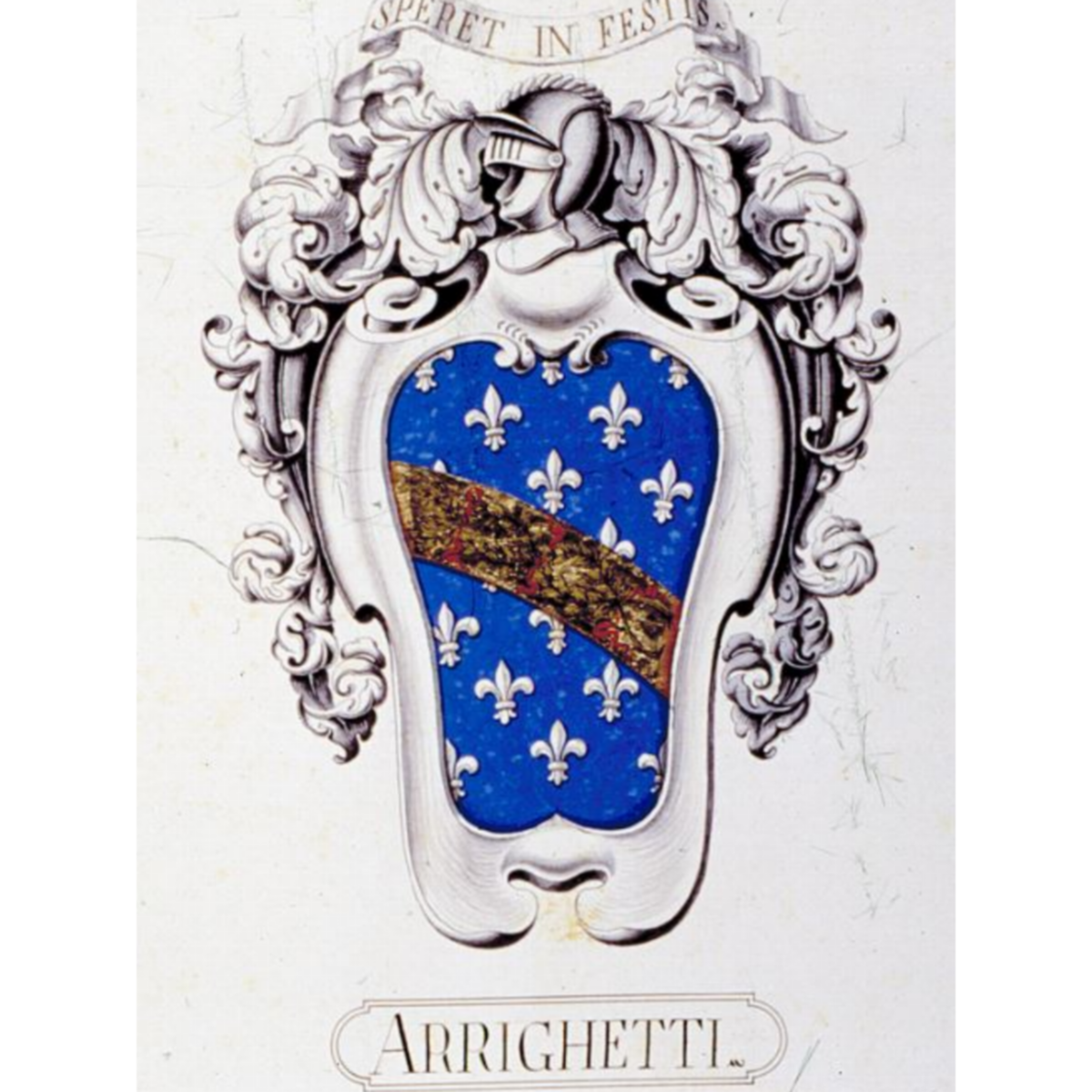 Wappen der FamilieArrighetti, Arrighetti Corsetti,Herrighetti