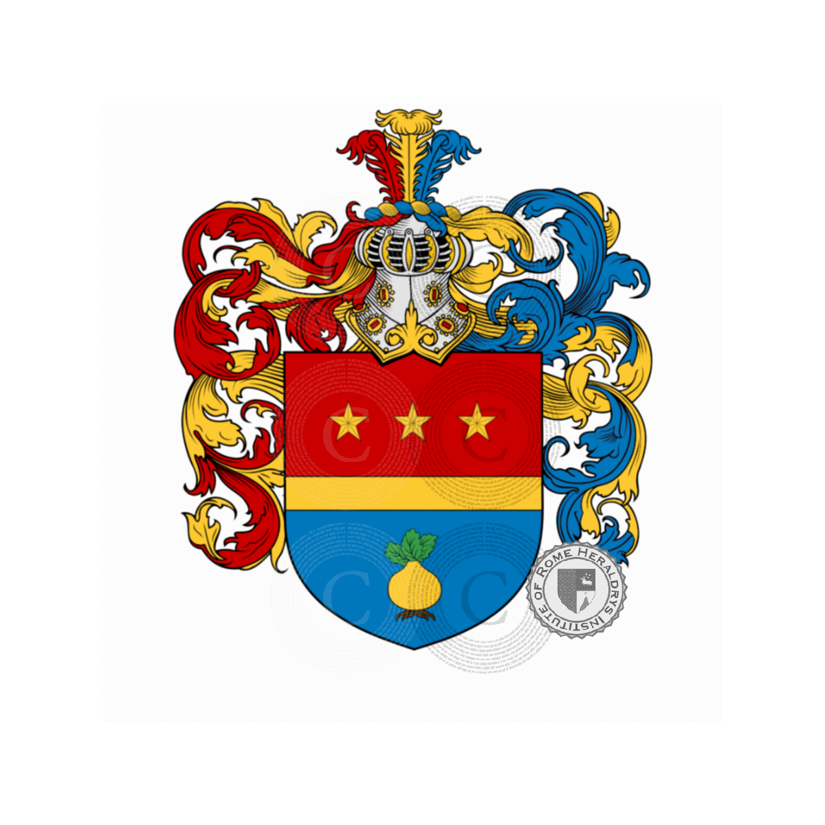 Coat of arms of familyRapalino, Rapano,Rappa