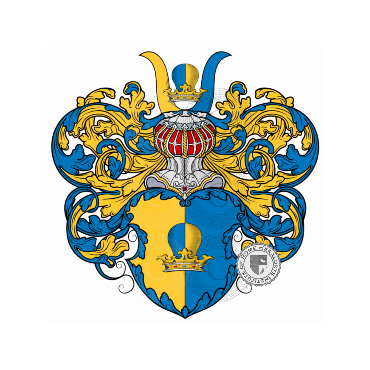 Coat of arms of familyGrünwald, Grünewald,Grunewalt,Grünwald-Bellafusa,Grünwald-Lenzelin