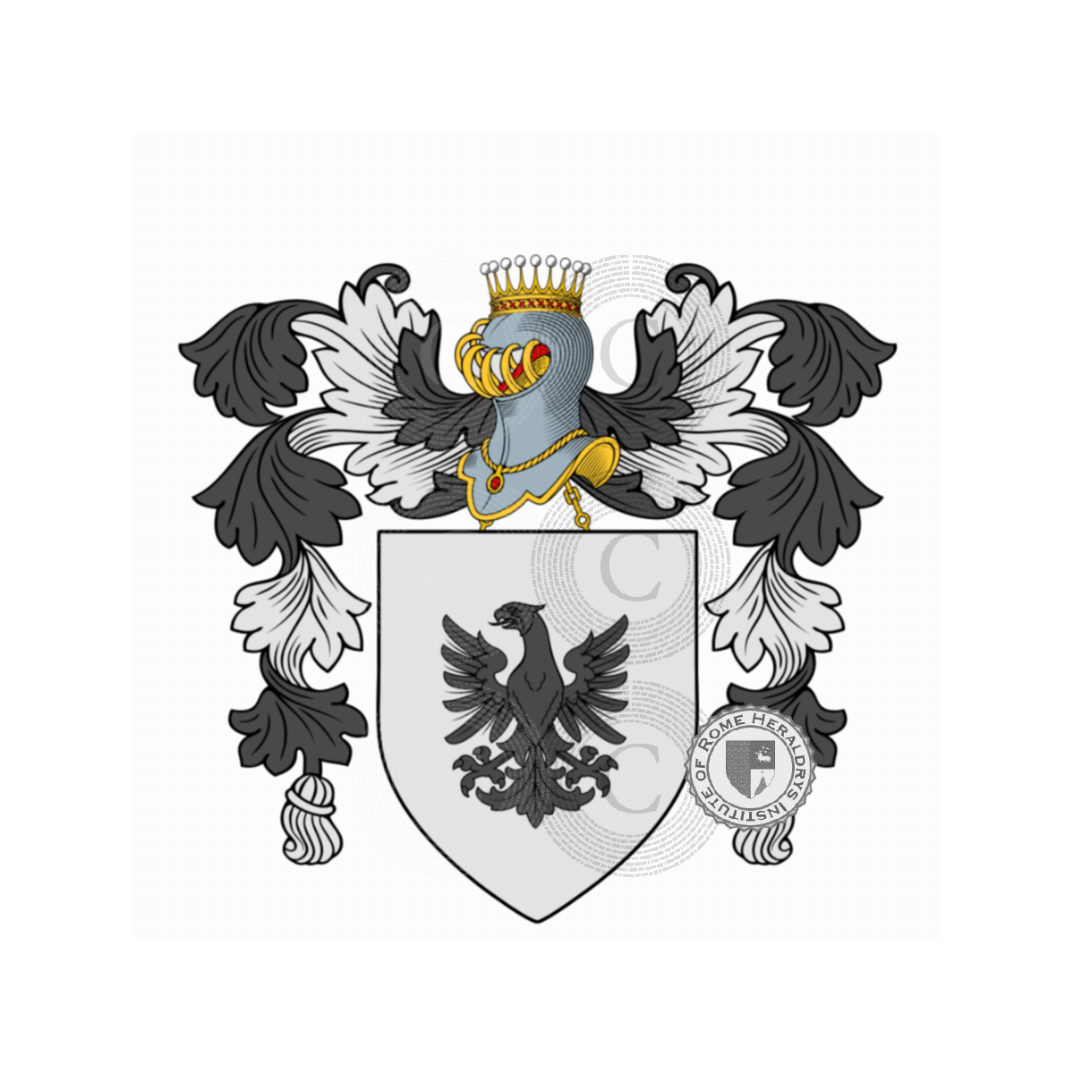 Escudo de la familiade Romain, de Romain,Romanel