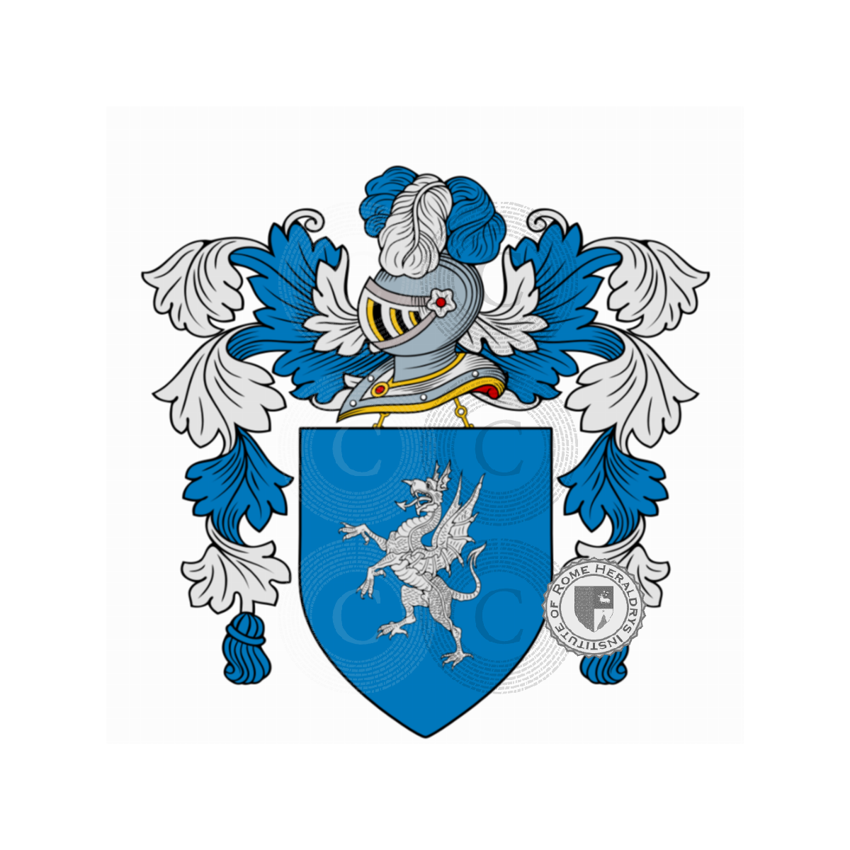 Coat of arms of familyDrago, de Drago,de Drague,Draghi,lo Drago,LoDrago