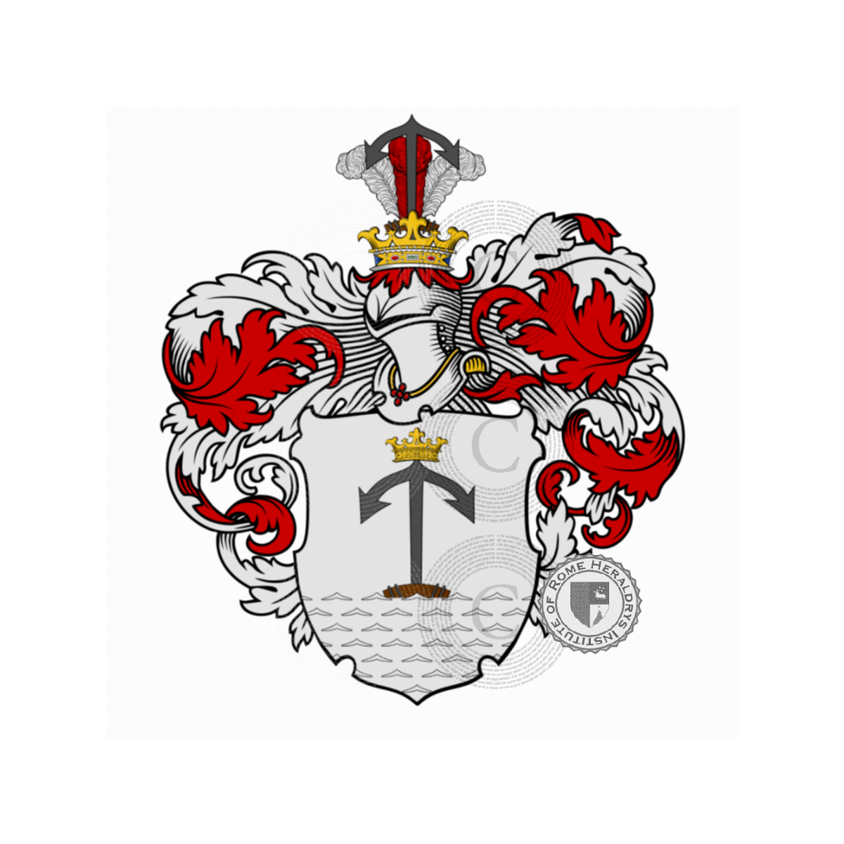 Escudo de la familiaBreuer di Breubach, Breuer de Breubach,Brewuer