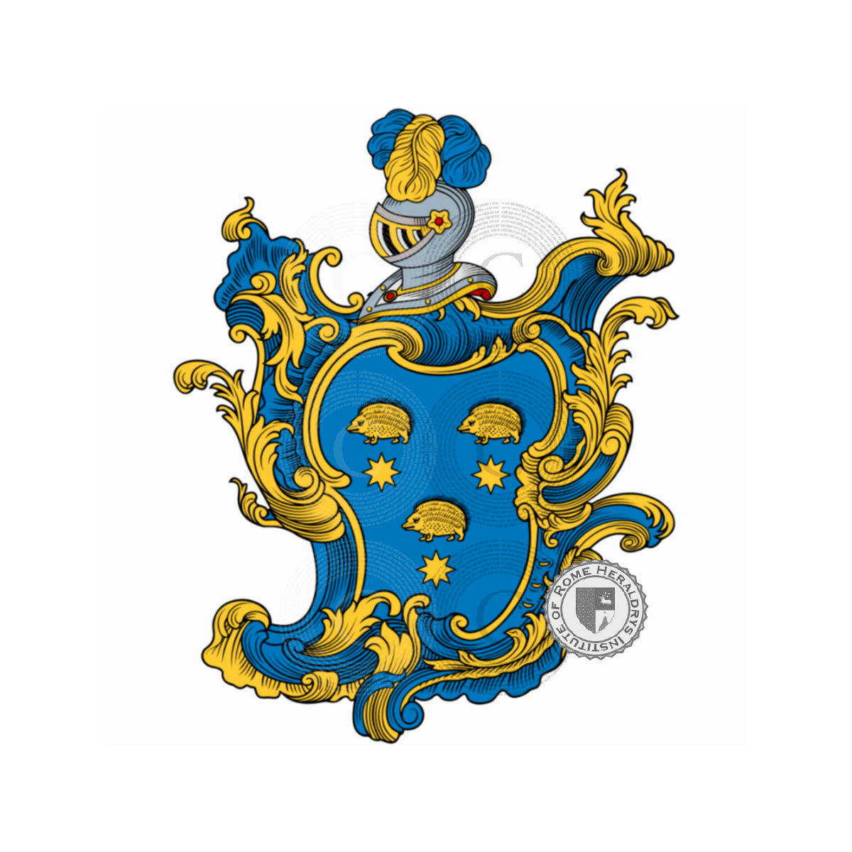 Wappen der FamilieRicci, del Riccio delle Ruote,Riccio,Rizzi,Rizzo
