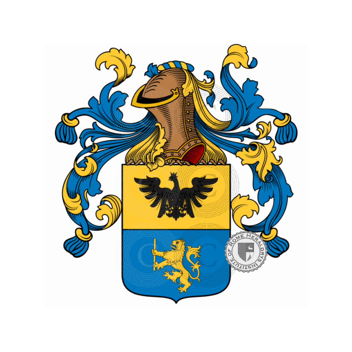 Coat of arms of familyCuzzi, Cozzi,Cusi,Cusim,Guzi