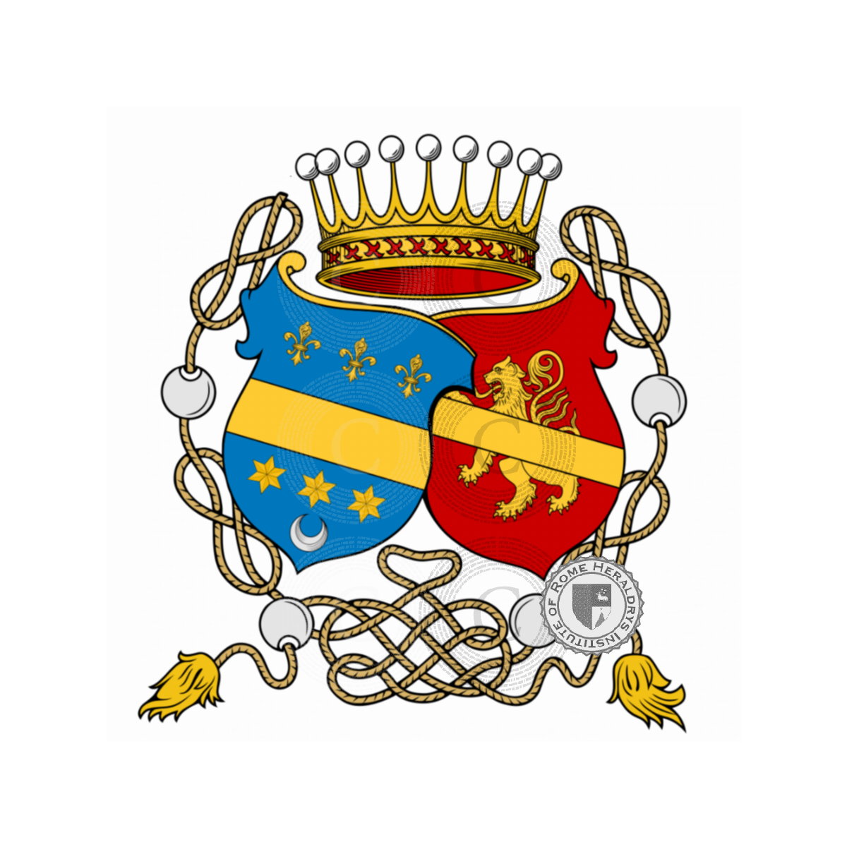 Coat of arms of familyCresci Antiqui, Cresci Antiqui,Crescioli,Cresciotti,Pegolesi,Tragualzi