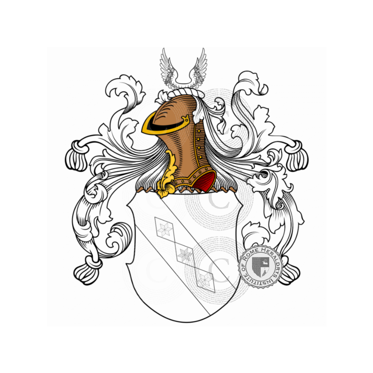 Escudo de la familiaMolz, Molsen,Moltz