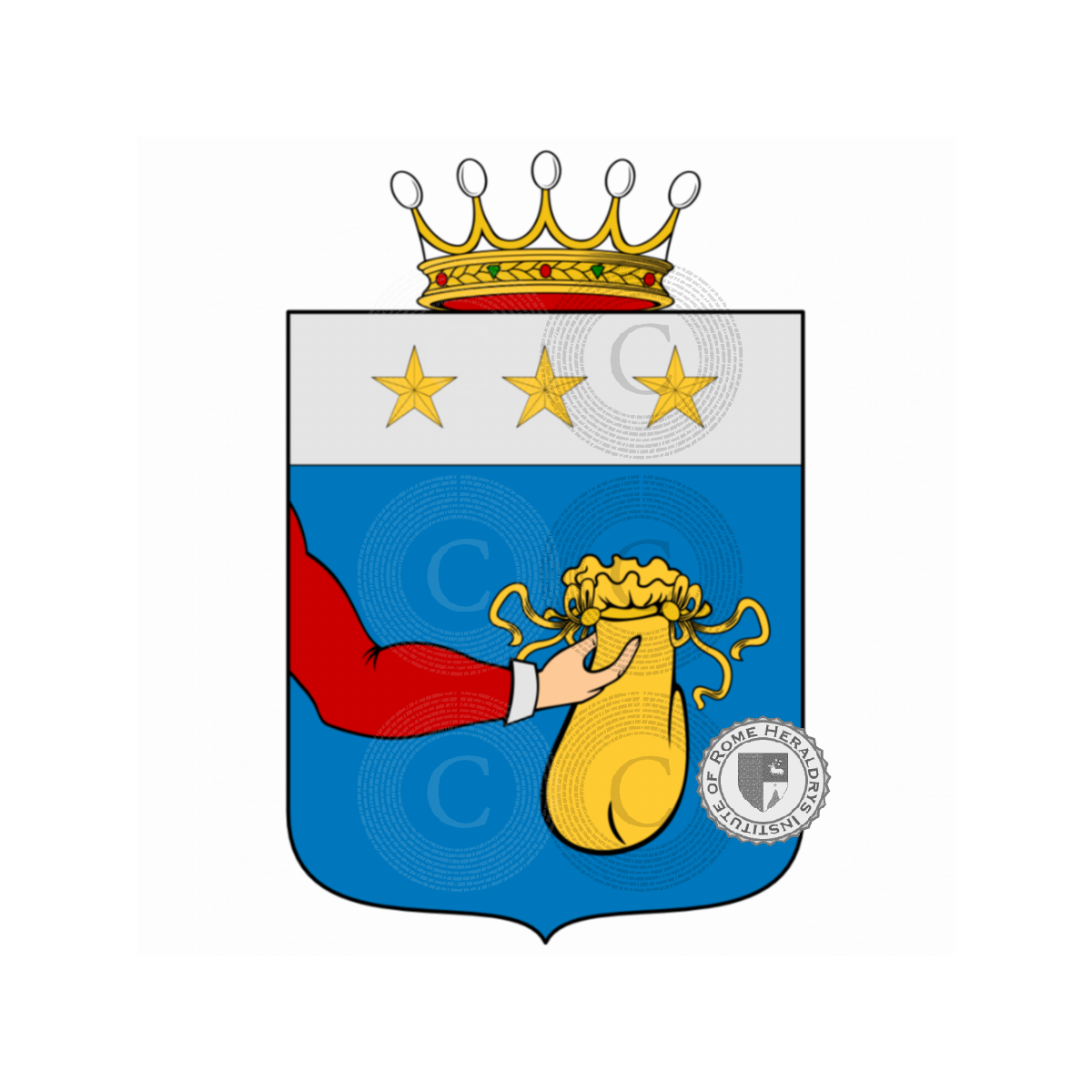 Coat of arms of familyBorsari, Borsali