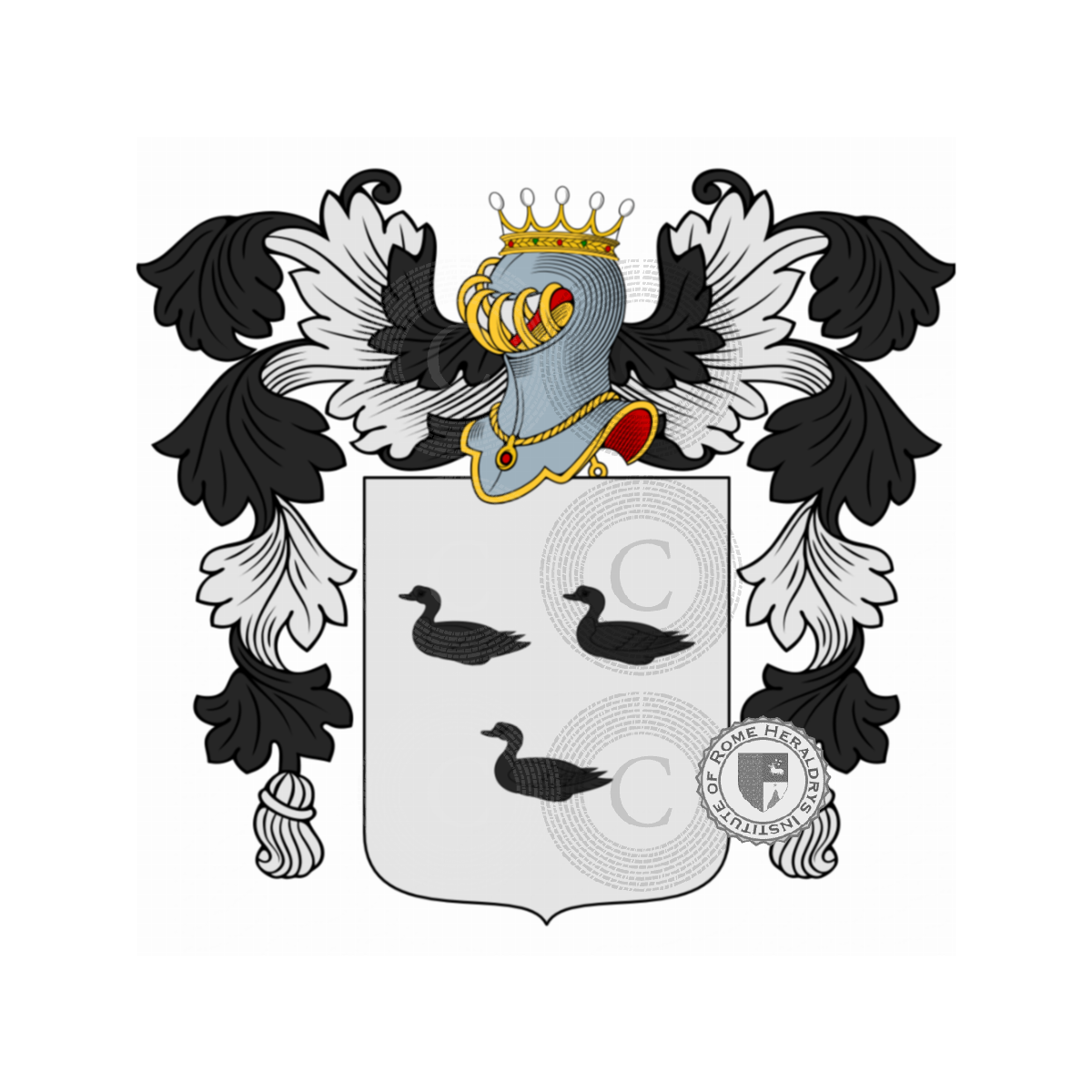 Escudo de la familiaRobe, Robba,Robe,Rubà