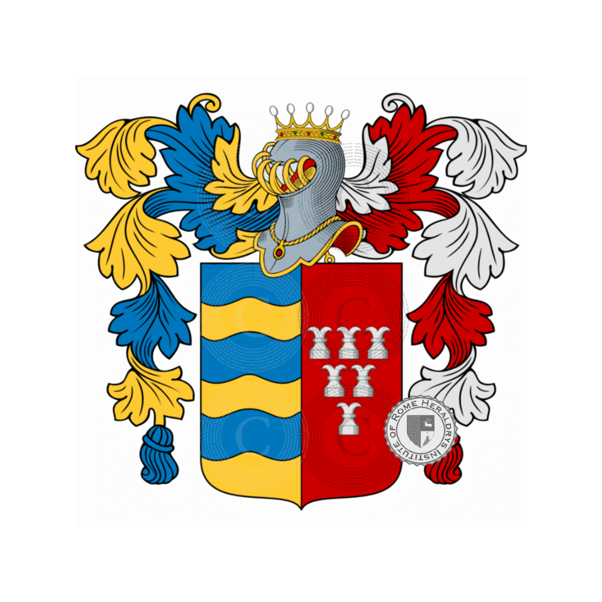 Coat of arms of familyRocchi, della Rocca,Rocchi de Finetti,Rocchio