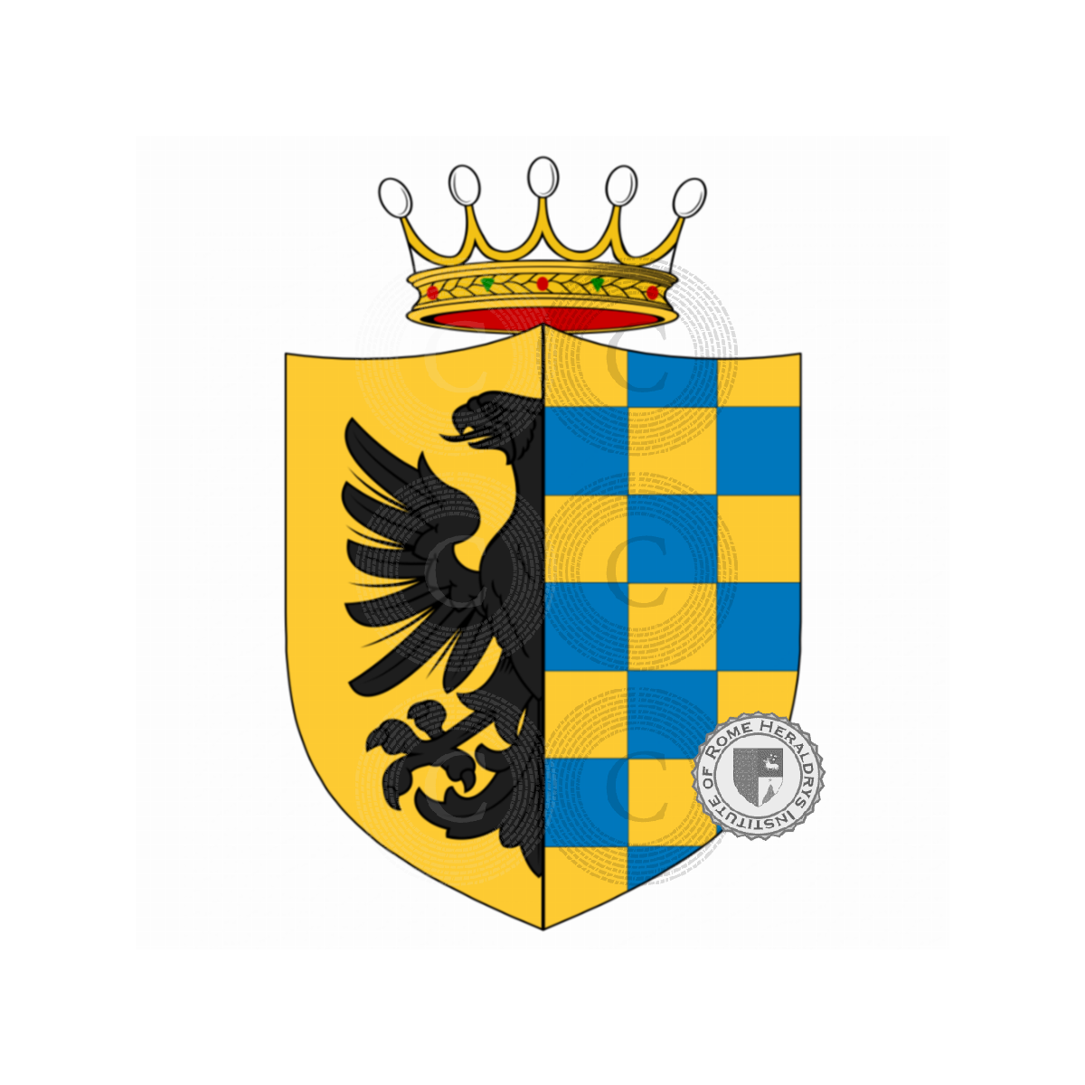 Wappen der FamilieUberti, Mancini Uberti