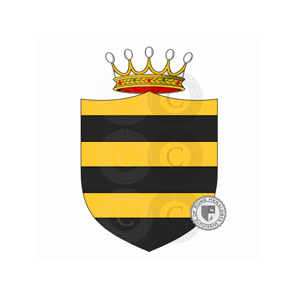 Wappen der FamilieMancini, Bernardino il Mancino,Mancini del Lion Rosso,Mancini di Lorenzo,Mancino