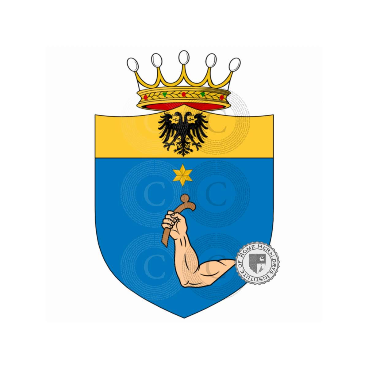 Escudo de la familiaCosma, Kosmac,Kosmas,Osma
