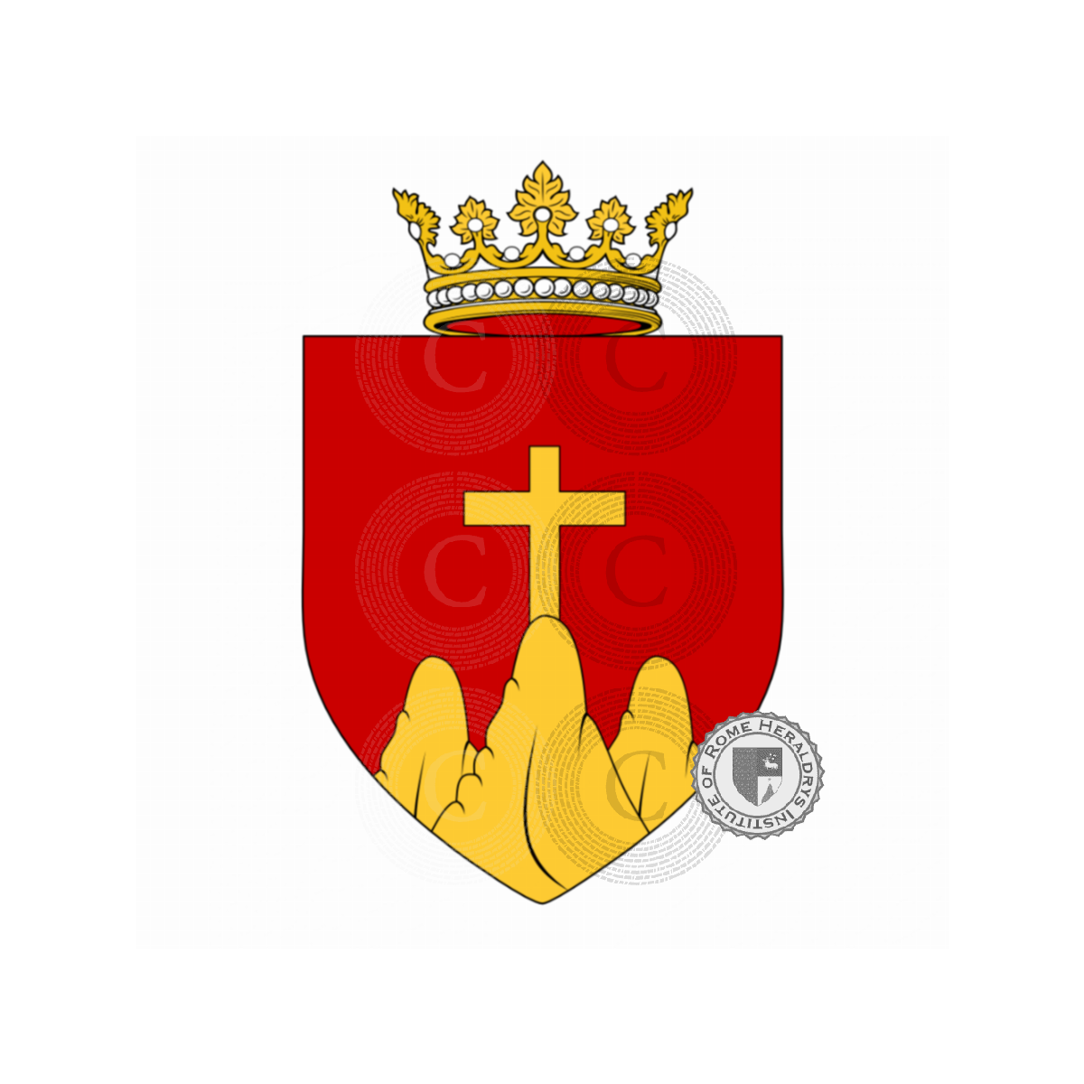 Escudo de la familiaLarocca, Rocca
