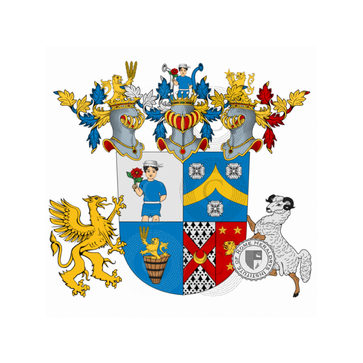 Wappen der FamilieKast, Kast von Ebelsberg
