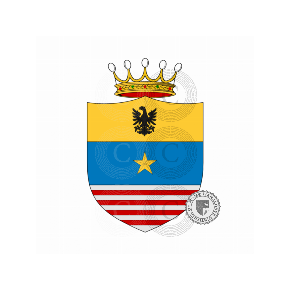 Wappen der Familiedella Riva, Altichini,dalla Riva