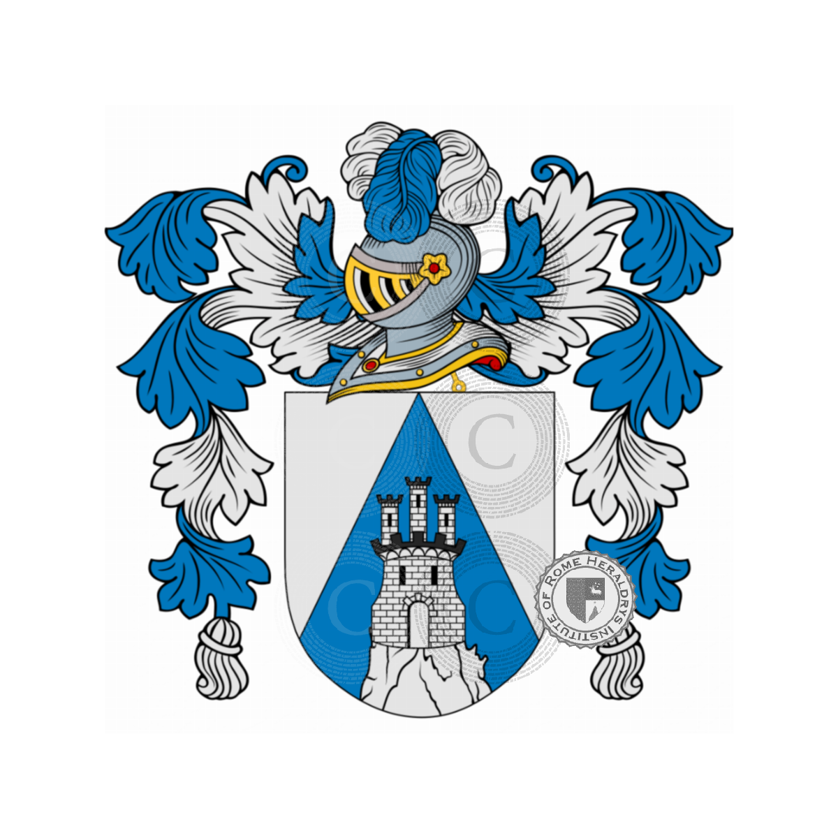 Wappen der FamilieRocafort, Altichini,dalla Riva