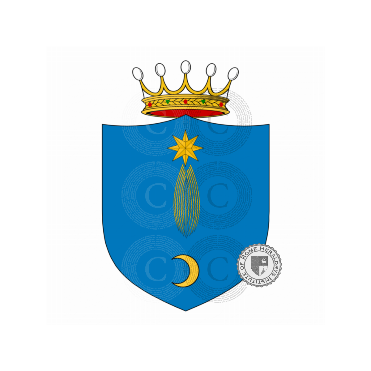 Coat of arms of familyFabrici, Fabricio