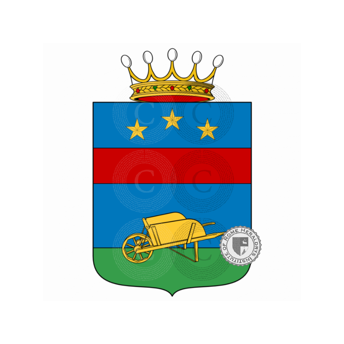 Escudo de la familiaBarini, Barino
