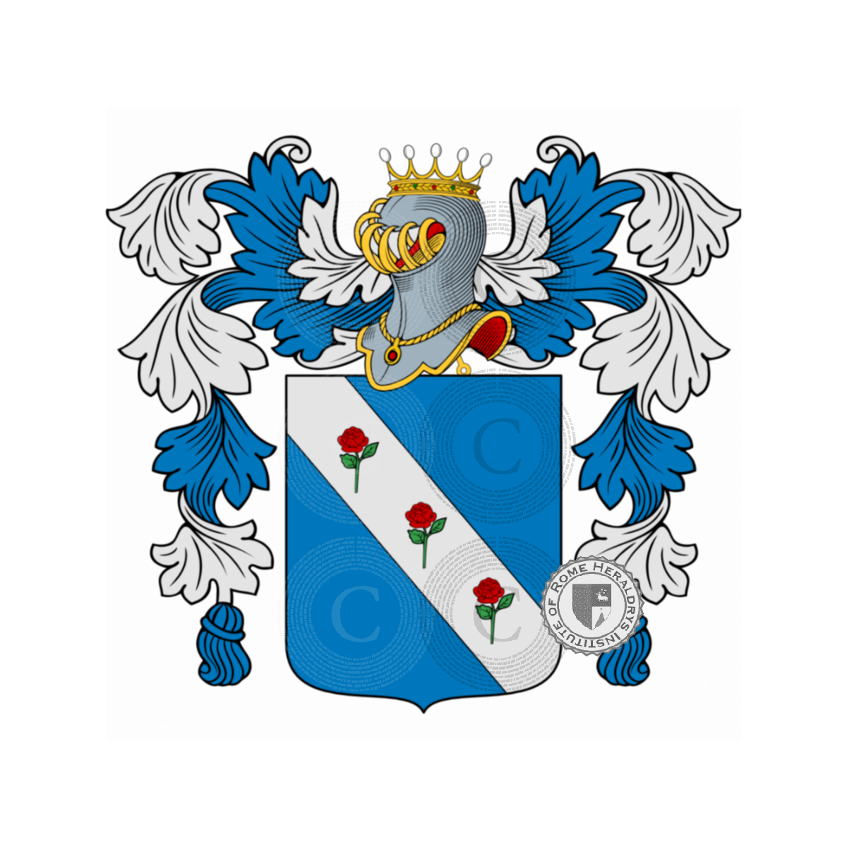 Wappen der FamilieBaldi delle Rose