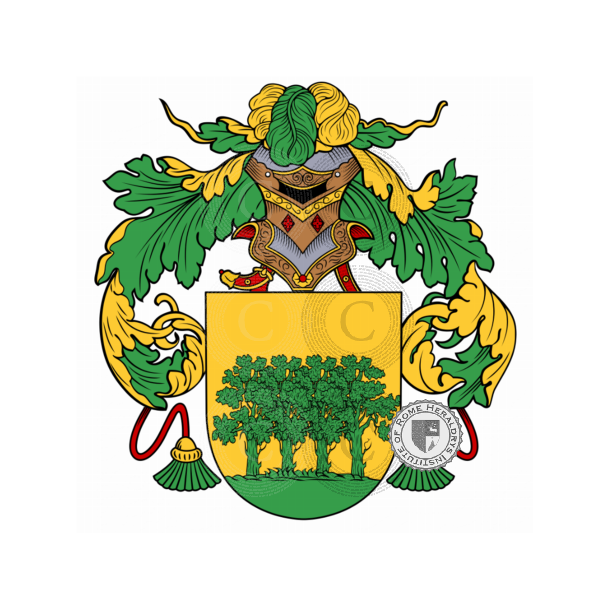 Coat of arms of familyBosque, Bosque