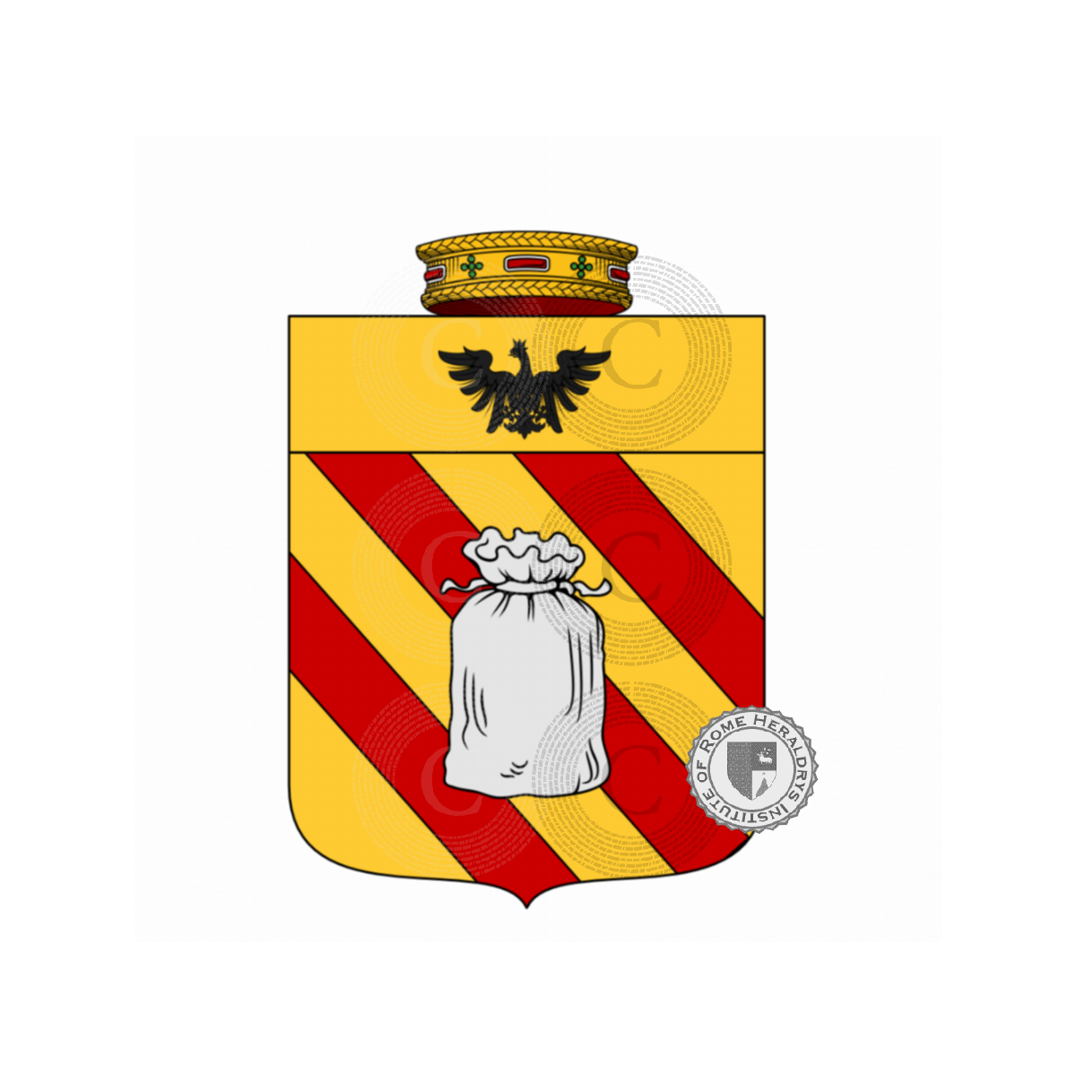 Escudo de la familiaSacchi, Sacchi del Lion Bianco