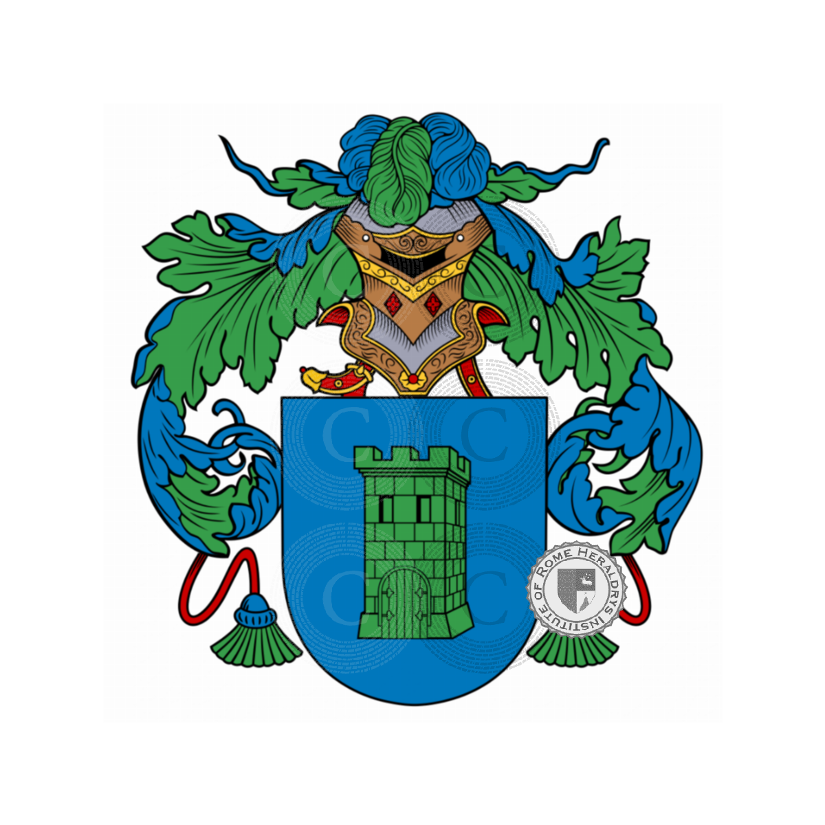 Wappen der FamilieBacigalupi, Bacigalupo