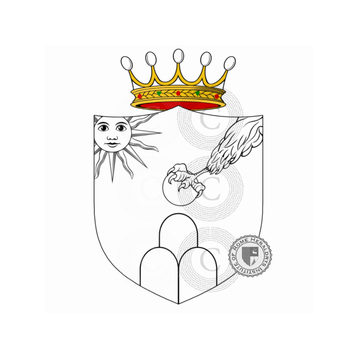 Wappen der FamiliePiperni