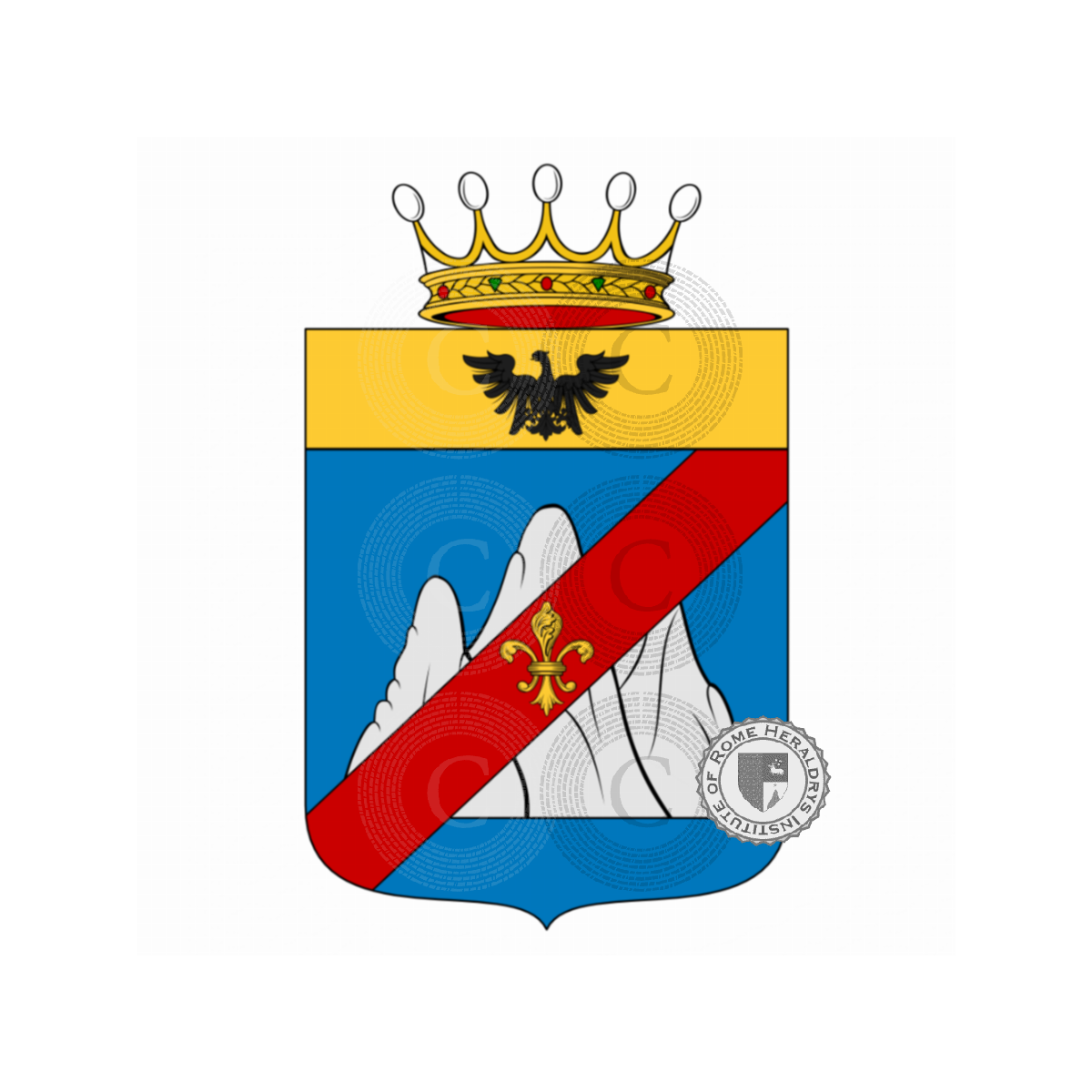 Coat of arms of familyMongini, Mongin,Mongino