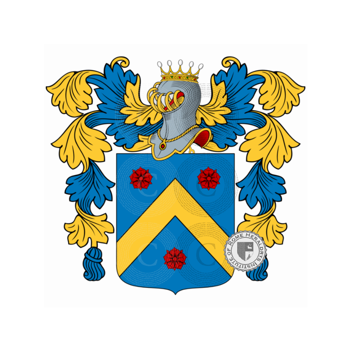 Coat of arms of familyla Rosa, de la Rosa