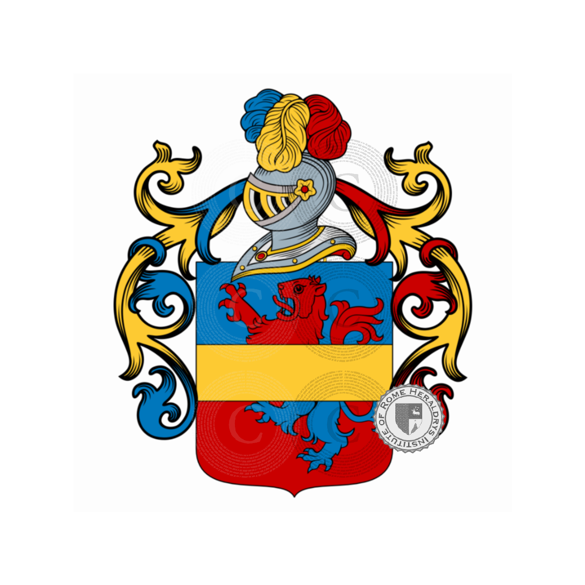 Escudo de la familiaLongino, Graziani,Longini