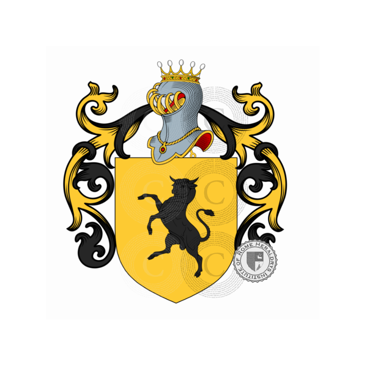 Coat of arms of familyBucelli, Buccella,Buccelli,Bucelli dei Campi,Bucelli del Corso