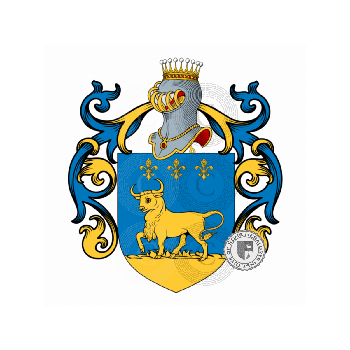 Coat of arms of familyBucelli, Buccella,Buccelli,Bucelli dei Campi,Bucelli del Corso