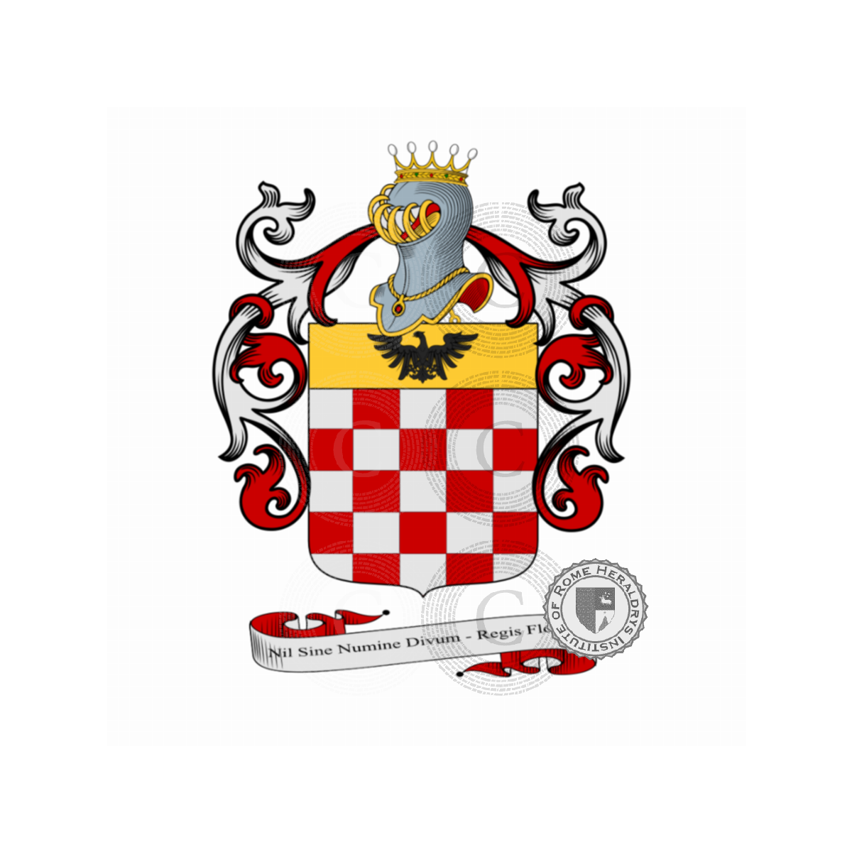 Coat of arms of familyRegis, du Roy,Réges,Reggio,Regio