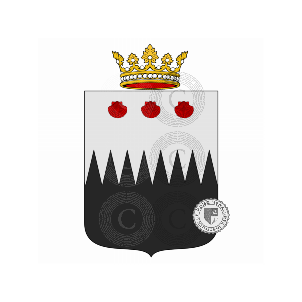 Escudo de la familiaRuffo, Ruffi,Ruffo de Bonneval